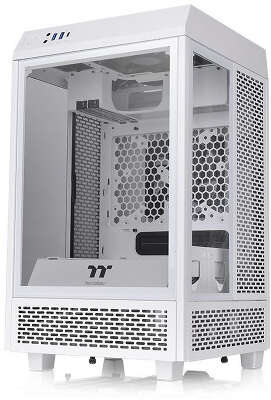 Корпус Thermaltake The Tower 100 Snow, белый, mini-ITX, Без БП (CA-1R3-00S6WN-00)