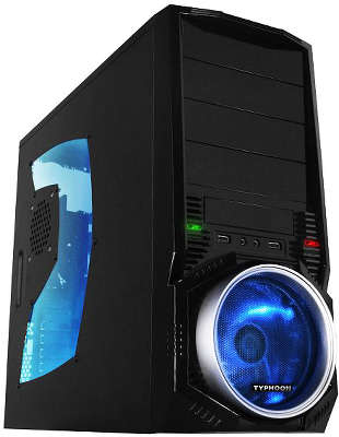 Корпус RaidMax Typhoon Window Black-Silver, 500W, ATX