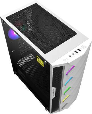 Корпус GameMax White Diamond, белый, ATX, Без БП (White Diamond MFG.A361)