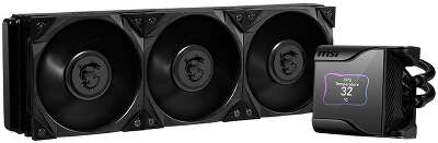 Жидкостная система охлаждения MSI MEG CORELIQUID S360, LGA1700, AM5 3X SILENT GALE 120MM FAN,SILENT GALE P14,IPS LCD, LGA1700, AM5, COLOR BOX, (859466)