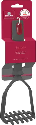 Картофелемялка Rondell Stripes RD-1626 серый/красный упак.:картонная подложка