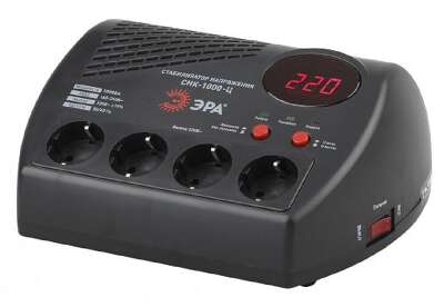 ЭРА Б0031072 СНК-1000-Ц Стабилизатор напр. компакт, ц.д., 160-260В/220В, 1000ВА