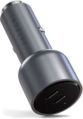 Автомобильное ЗУ Satechi 40W Dual USB-C Car Charger, Space Grey [ST-U2C40CCM]