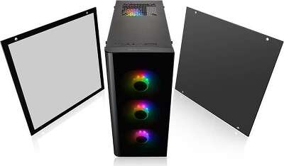 Корпус Thermaltake View 21 TG RGB Plus, черный, ATX, Без БП (CA-1I3-00M1WN-05)