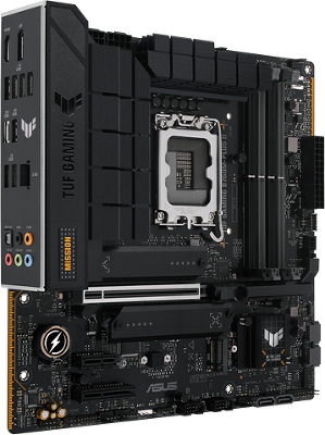 Материнская плата ASUS TUF GAMING B760M-PLUS II, LGA1700, B760, 4*DDR5, 4*SATA, 3*M.2, 3*USB 3.2, 4*USB 2.0, Type-C, 1*PCIx16, 1*PCIx4, 1*PCIx1, DP+HDMI, mATX; 90MB1HD0-M0EAY0