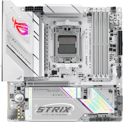 Материнская плата ASUS ROG STRIX B850-G GAMING WIFI, AM5, B850, 4*DDR5, 2*SATA, 4*M.2, 6*USB 3.2, 2*USB 2.0, Type-C, 2*PCIx16, DP+HDMI, ATX; 90MB1M30-M0EAY0