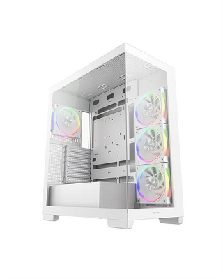 корпус Deepcool CG580 4F V2 WH без БП, боковое окно (панорама), 4x120mm ARGB PWM вентилятора, белый, ATX (R-CG580-WHADA4-G-2)
