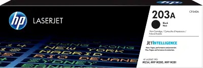 Картридж лазерный HP 203A CF540A черный бар.в компл. (1400стр.) для HP M254/280/281