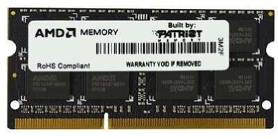 Память DDR3 8GB 1600MHz AMD R538G1601S2S-UO OEM PC3-12800 CL11 SO-DIMM 204-pin 1.5В dual rank OEM