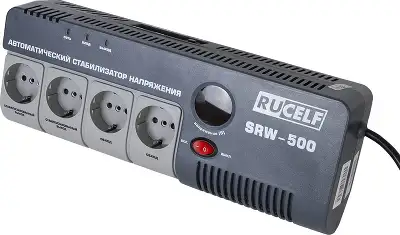 Стабилизатор напряжения Rucelf SRW-500-D 0.5кВА однофазный белый
