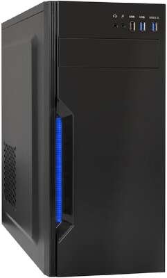 Exegate EX283075RUS Корпус Miditower ExeGate XP-333U Black, ATX, <без БП>, 1*USB+2*USB3.0, Audio