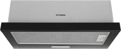 Вытяжка встраиваемая Hyundai HBH 6230 BK черный управление: кулисные переключатели (1 мотор)