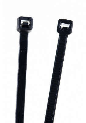 Стяжки CABLEXPERT NYT-200x3.6В черный (пластиковые, 200 мм х 3.6 мм, 100 шт.) (NYT-200x3.6B)