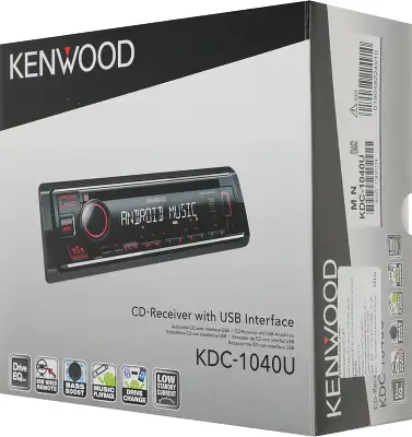 Автомагнитола Kenwood KDC-1040U 1DIN 4x50Вт
