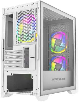 Корпус PowerCase Alisio Micro Z3B ARGB, белый, mATX, без БП (CAMZW-A3)