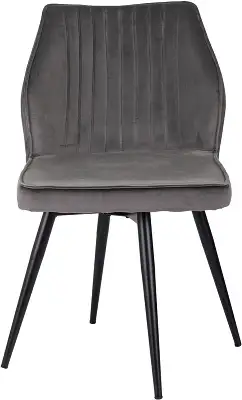 Стул для дома Бюрократ CH-K5_SP с повор.мех. т.серый Holland 18 металл черный на ножках (CH-K5_1/SP/HL18)