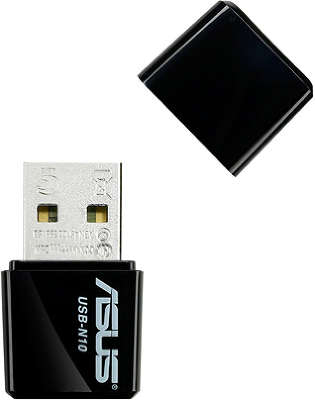 Адаптер USB - IEEE802.11 g+ 150Мбит/сек Asus USB-N10 компактный