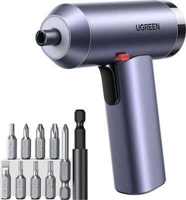 Шуруповерт с набором бит UGREEN UT118 (15712) Electric Screwdriver Set. Цвет: серый