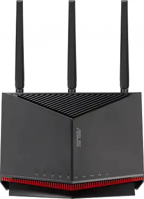 Роутер беспроводной Asus RT-BE86U BE6800 100/1000/2500/10000BASE-T черный