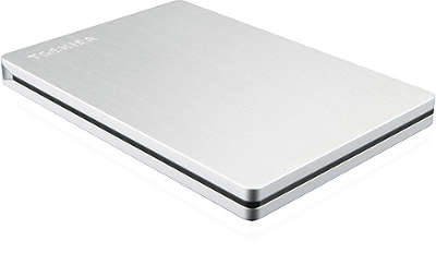 Внешний диск 1000 ГБ Toshiba Stor.e Slim [HDTD210ES3EA] USB3.0, серебристый