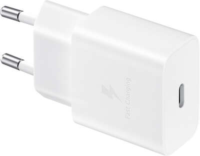 Зарядное устройство Samsung EP-T1510 с кабелем USB Type-C, 15Вт, белое