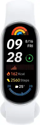 Фитнес-трекер Xiaomi Smart Band 9 AMOLED корп.:серебристый рем.:серебристый (BHR8340GL )