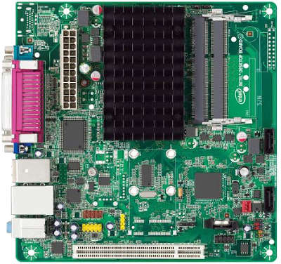 Мат. плата P5 Intel BLKD2500HN + встроенный процессор Intel Atom™ D2500