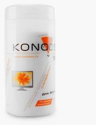Konoos KBF-100 Салфетки для ЖК-экранов в банке, 100 шт.