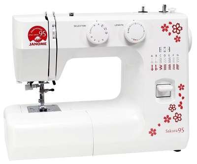 Швейная машина Janome Sakura 95 белый/цветы