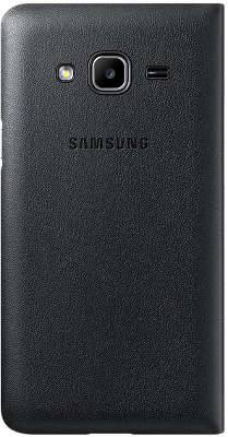 Чехол-книжка Samsung для Samsung Galaxy J3 Flip Wallet, черный (EF-WJ320PBEGRU)