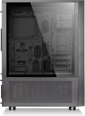 Корпус Thermaltake Core X71 Tempered Glass Edition, Window, черный, ATX, без БП (CA-1F8-00M1WN-02)