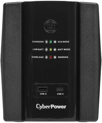 ИБП CyberPower UT2200EG {Line-Interactive, Tower, 2200VA/1320W USB/RJ11/45/USB charger A/C (4 EURO), 12В/9 Ач х 2}