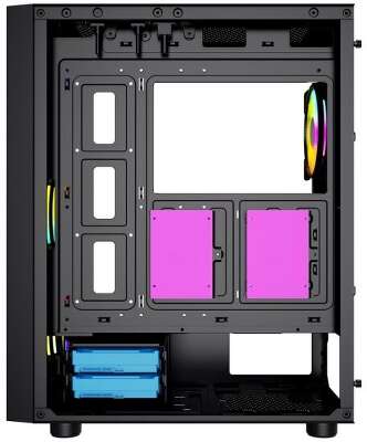 Корпус PowerCase Alisio X4B, черный, ATX, Без БП (CAXB-L)