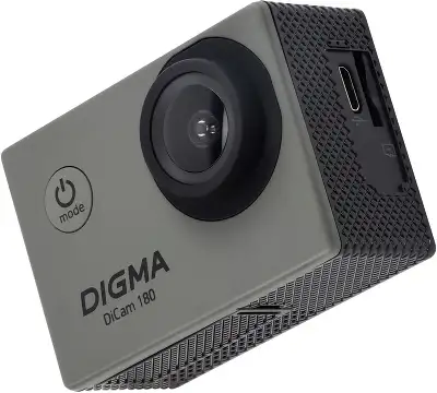 Экшн-камера Digma DiCam 180 серый