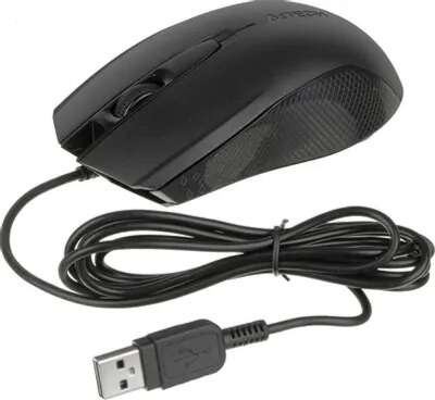 A-4Tech Мышь OP-760 черный оптическая (1200dpi) USB (3but) [1023977]