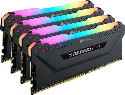 Набор памяти DDR DIMM 4x16Gb DDR3200 Corsair Vengeance RGB PRO (CMW64GX4M4C3200C16)