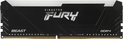 Память DDR4 32GB 3200MHz Kingston KF432C16BB2A/32 Fury Beast RGB RTL Gaming PC4-25600 CL16 DIMM 288-pin 1.35В dual rank с радиатором Ret