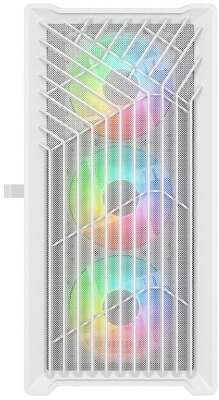 Корпус Powercase Корпус Powercase Mistral Micro X4W, Tempered Glass, 4х 120mm 5-color fan, белый, mATX CMMXW-L4