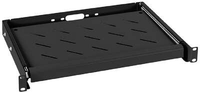 Cabeus JE10-BK Выдвижная полка 19" для клавиатуры, цвет черный (RAL 9004)