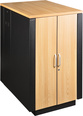 Шкаф Шкаф LANMASTER SOUNDPROOF звукоизолированный 24U 750x1130 мм, отделка под дерево, цвет лиственница