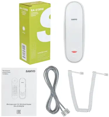 Телефон проводной Sanyo RA-S120W белый