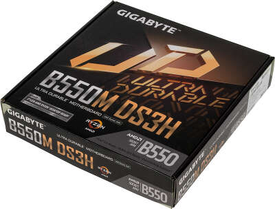 Материнская плата Gigabyte B550M DS3H Soc-AM4 AMD B550 4xDDR4 mATX AC`97 8ch(7.1) GbLAN RAID+DVI+HDMI