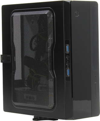 Корпус PowerMan EQ101BK PM-200ATX 2*USB 3.0,Audio, mITX