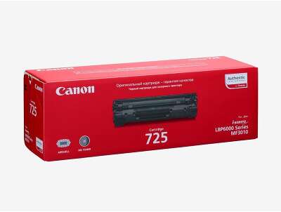 Canon Cartridge 725 3484B005/3484B002 Картридж для LBP 6000/6000B/MF3010, Черный, 1600 стр.