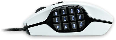Мышь Logitech G600 Gaming Mouse USB (G-package) (910-003629) White