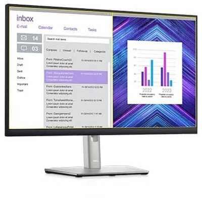LCD Dell 23.8" P2422H черный {IPS 1920x1080 60Hz 5ms 178/178 250cd 1000:1 8bit(6bit+FRC) D-Sub HDMI1.4 DisplayPort1.2 4xUSB3.2 Pivot VESA} [2422-5175]