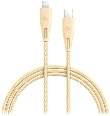 Кабель RAVPower MFI USB-C to Lightning, 2 м, Gold [RP-CB1018]