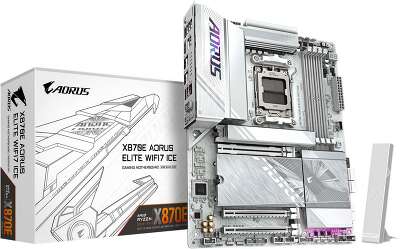 Материнская плата Gigabyte X870E AORUS ELITE WIFI7 ICE, RTL