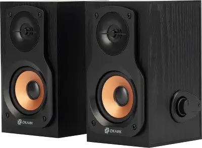 Колонки Оклик OK-162 2.0 черный 8Вт