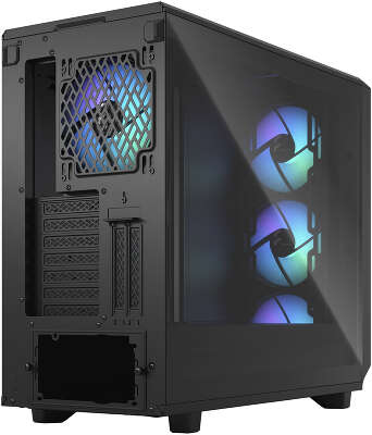 Корпус Fractal Design Meshify 2 RGB Black TG Light Tint, черный, EATX, Без БП (FD-C-MES2A-06)